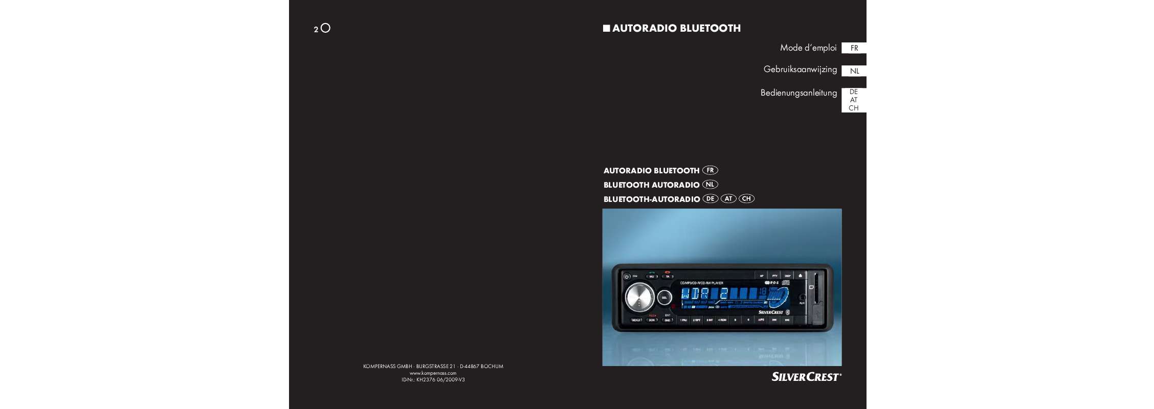 Notice SILVERCREST KH 2376 BLUETOOTH® CAR RADIO Trouver une solution